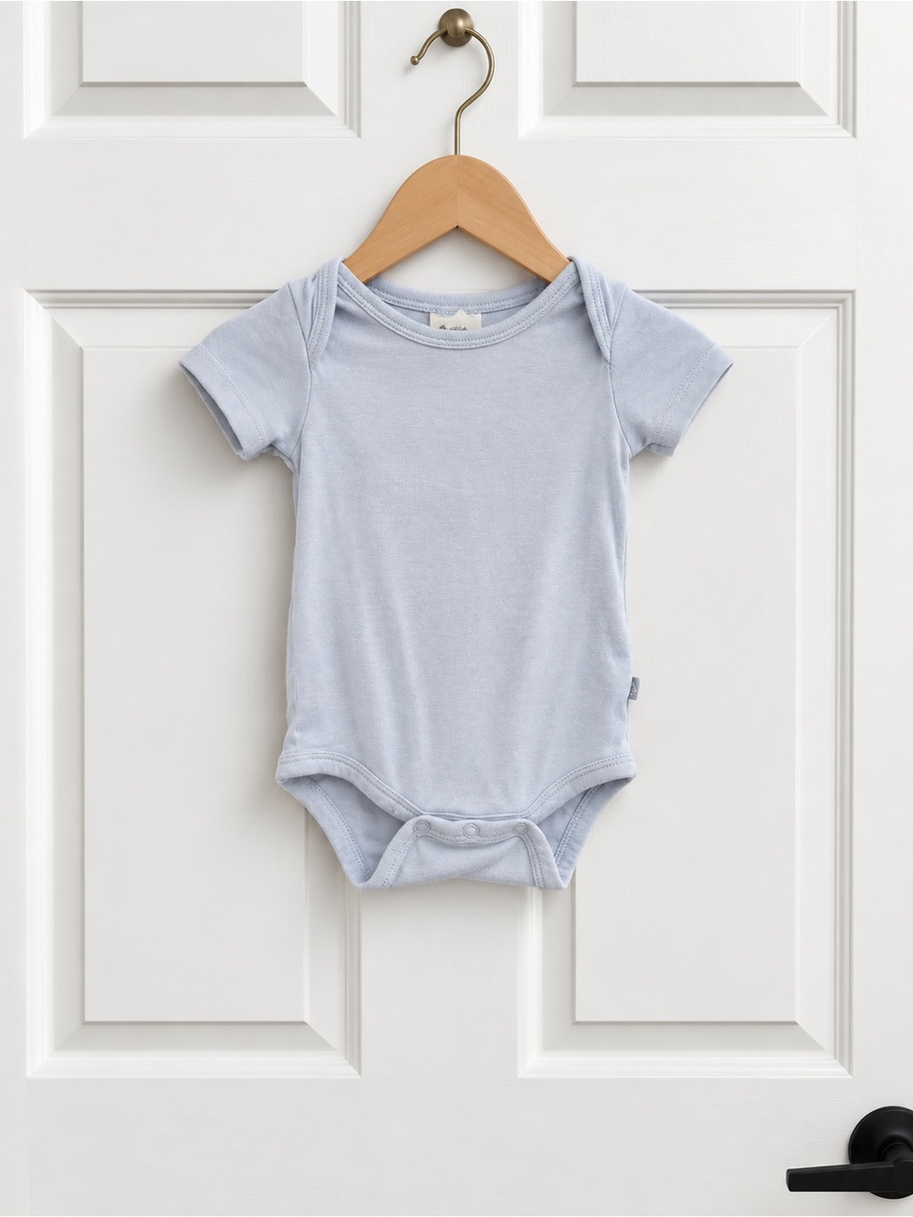 Kyte Baby Blue Bamboo Short Sleeve Bodysuit Newborn